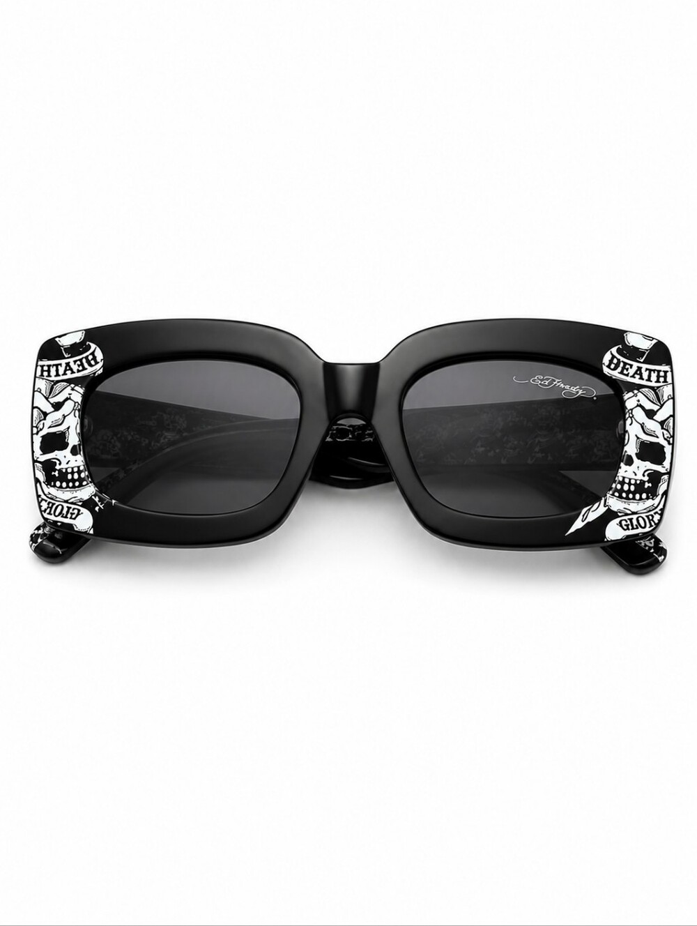 🥳 ED HARDY Sunglasses w/ ADVANCED UV 400 Sun Protection Square Frame - Picture 3 of 7